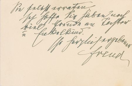 Lot #214 Sigmund Freud: “You can judge for yourself the impact that public recognition still can have on our lives in this day and age” - Image 2