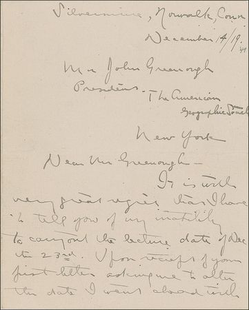 Lot #1094 Robert J. Flaherty Handwritten Letter Signed - Image 1