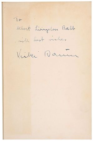 Lot #556 Vicki Baum Book - Image 1