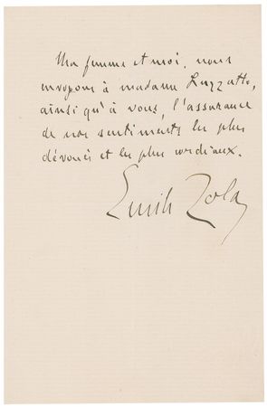Lot #688 Emile Zola: Zola writes to his Italian publisher and ally in the Dreyfus Affair - Image 2