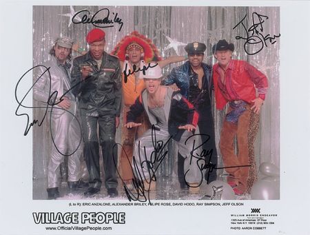 Lot #977 Village People Signed Photographs - Image 1