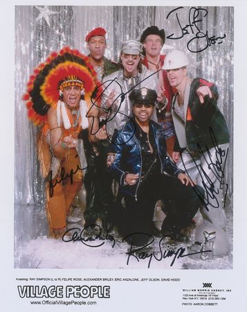 Lot #977 Village People Signed Photographs - Image 2