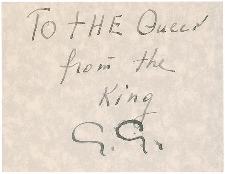 Lot #1106 Greta Garbo: “To the Queen from the King” - Image 1