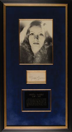 Lot #1108 Greta Garbo Signed Document - Image 2