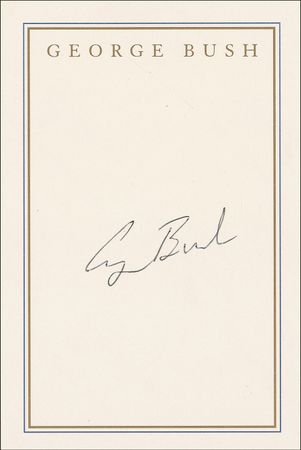 Lot #16 George and George W. Bush Bookplates