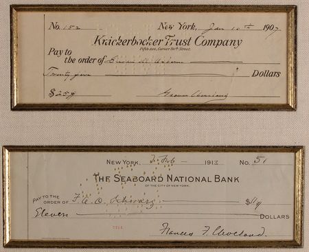 Lot #25 Grover and Frances Cleveland Checks - Image 2
