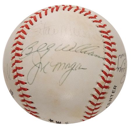 Lot #1343 Baseball Hall of Famers Baseball - Image 4