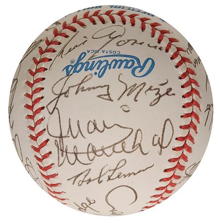 Lot #1344 Baseball Hall of Famers Baseball - Image 4