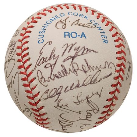 Lot #1344 Baseball Hall of Famers Baseball - Image 6