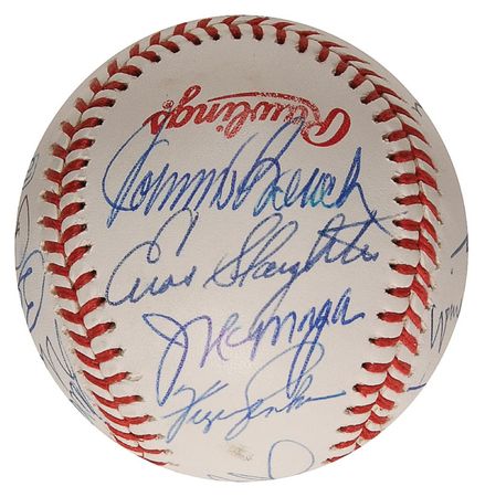 Lot #1345 Baseball Hall of Famers Baseball - Image 3