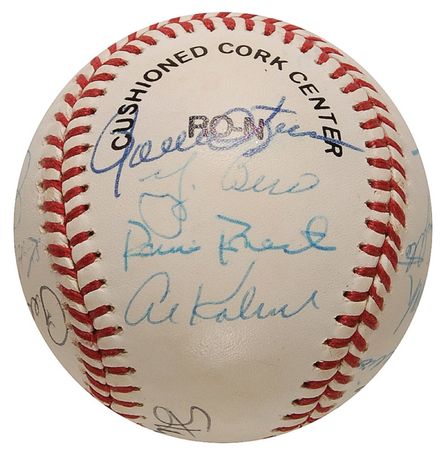 Lot #1346 Baseball Hall of Famers Baseball - Image 2