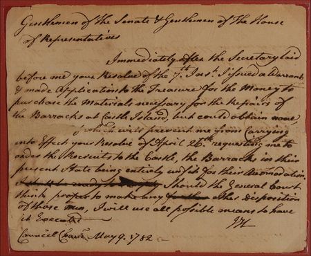 Lot #227 John Hancock: The cash-strapped governor forgoes repairs to Castle Island - Image 2