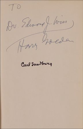 Lot #659 Carl Sandburg Book - Image 1