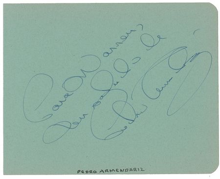Lot #993 Pedro Armendariz Signature - Image 1