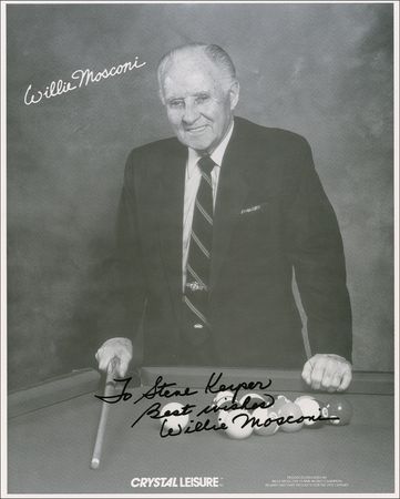 Lot #1362 Billiards Signed Photograph and Signature - Image 1