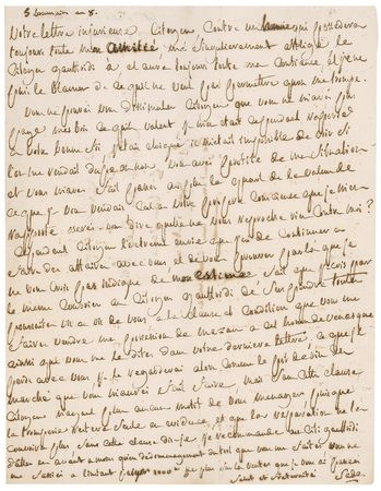 Lot #301 Marquis de Sade: ?I am calling on your conscience. Will you dare say that it does not reproach you with your behavior in my regard?? - Image 1