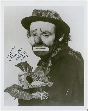 Lot #1171 Emmett Kelley, Sr Signed Photographs - Image 1