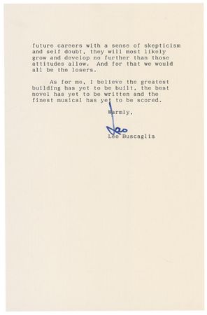 Lot #158 Leo Buscaglia - Image 2