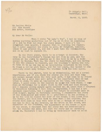 Lot #593 Walter Edmonds - Image 1