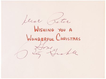 Lot #1125 Betty Grable Handwritten Letter Signed and Cards - Image 3
