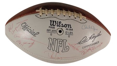 Lot #1409 Football: 1976 AFC Pro Bowl Football - Image 1