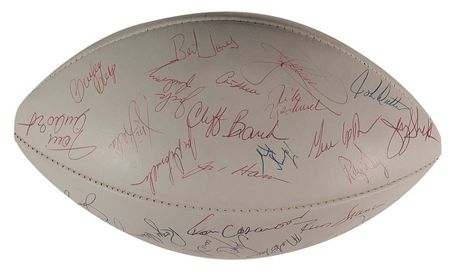 Lot #1409 Football: 1976 AFC Pro Bowl Football - Image 2