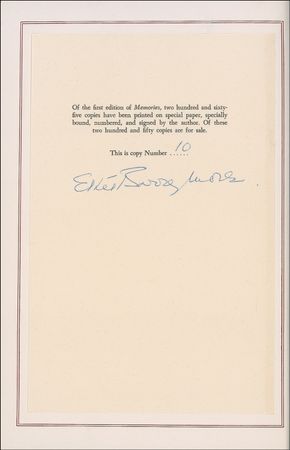 Lot #1006 Ethel Barrymore Book - Image 1