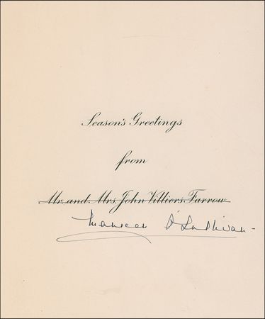 Lot #1225 Maureen O?Sullivan: ?Thank you very much...for the letters and clippings of ?Tarzan? which being in the New York papers, I had not seen. I was very pleased with that criticism? - Image 1