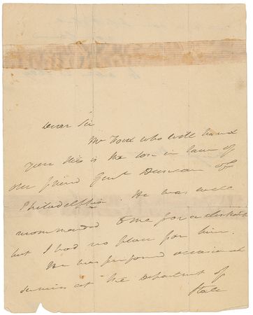 Lot #133 Martin Van Buren Handwritten Letter Signed - Image 1