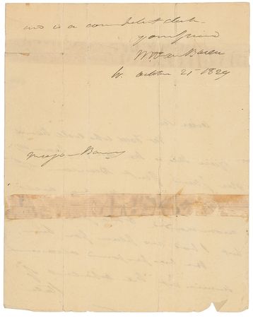 Lot #133 Martin Van Buren Handwritten Letter Signed - Image 2