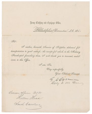 Lot #1871 Thomas W. Sherman - Image 1