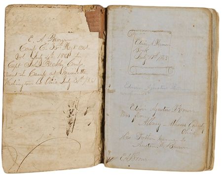 Lot #1911 Union Diary: An amazing Union diary with first-hand accounts of the battles of Missionary Ridge and Lookout Mountain - Image 2