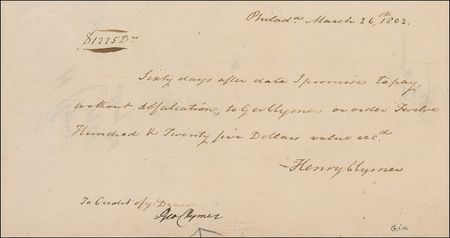 Lot #185 Declaration of Independence: George Clymer Signed Document - Image 1