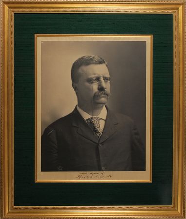 Lot #115 Theodore Roosevelt: Gigantic Roosevelt portrait - Image 1