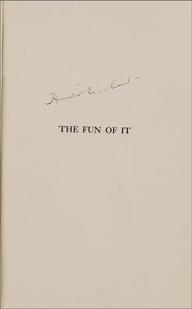 Lot #452 Amelia Earhart: The first woman to solo across the Atlantic signs The Fun of It, complete with rare mini-record - Image 1