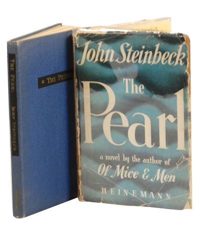 Lot #668 John Steinbeck: Steinbeck inscribed a first UK edition of The Pearl ?avec plaisir? - Image 2