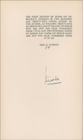 Lot #633 H. L. Mencken - Image 1