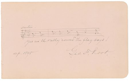 Lot #1845 George F. Root: “Yes we’ll rally ‘round the flag boys!” - Image 1