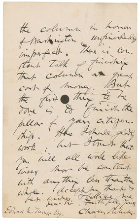 Lot #1892 Charles Sumner: “Your success here will vindicate the capacity of colored people for citizenship…Here let me speak frankly. Much has been done; but more remains to be done. The great work is not yet accomplished” - Image 3