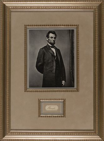 Lot #1588 Abraham Lincoln Signature - Image 1