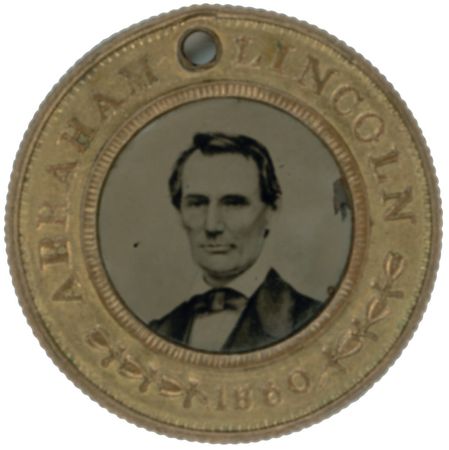 Lot #1604 Presidential Campaign of 1860: Lincoln election ferrotype - Image 1