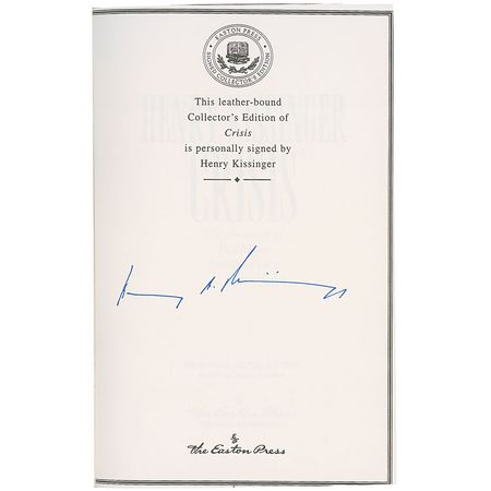 Lot #295 Henry Kissinger Book - Image 1