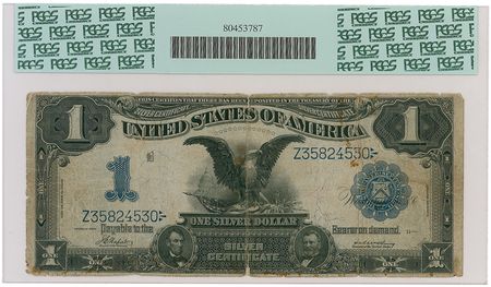 Lot #1643 August H. Weikman: Very rare silver certificate from the pocket of one of the Titanicâ€™s barbers: 