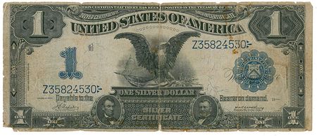 Lot #1643 August H. Weikman: Very rare silver certificate from the pocket of one of the Titanicâ€™s barbers: 