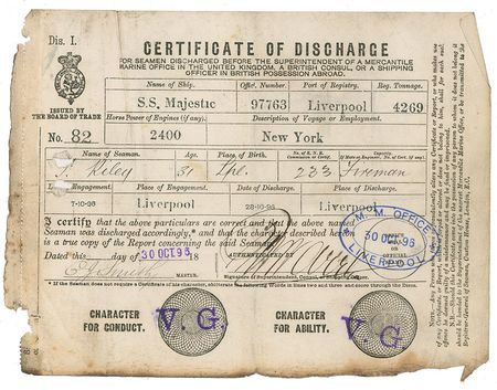 Lot #1647 Edward J. Smith: Rare document signed by