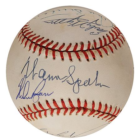 Lot #1437 Baseball: 300 Win Club Baseball - Image 2