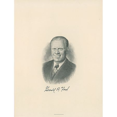 Lot #42 Gerald Ford and Jimmy Carter Engravings - Image 2
