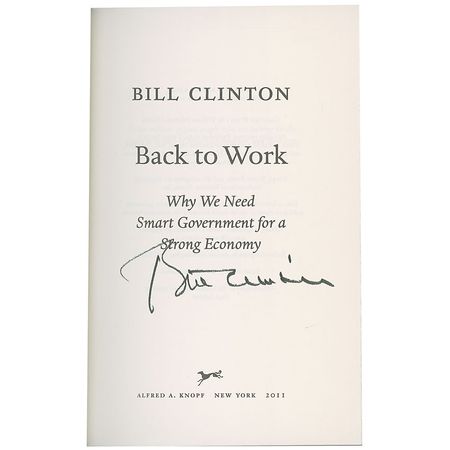 Lot #25 Bill Clinton Book