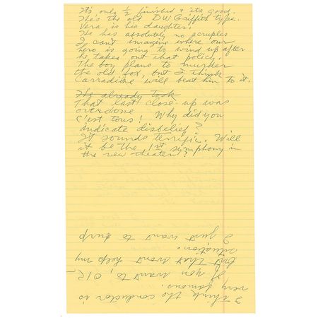 Lot #1210 Howard Hughes: In an erratic, impassioned letter, Hughes oddly implores of his wife, Jean Peters, ?Please love me back?If something upsets you tonight, please write me a note and tell me about it? - Image 2