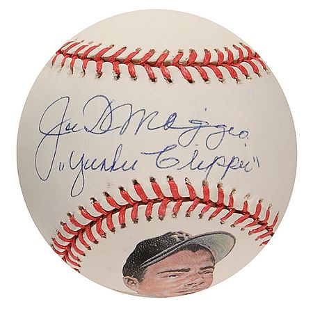 Lot #1483 Joe DiMaggio Baseball - Image 1